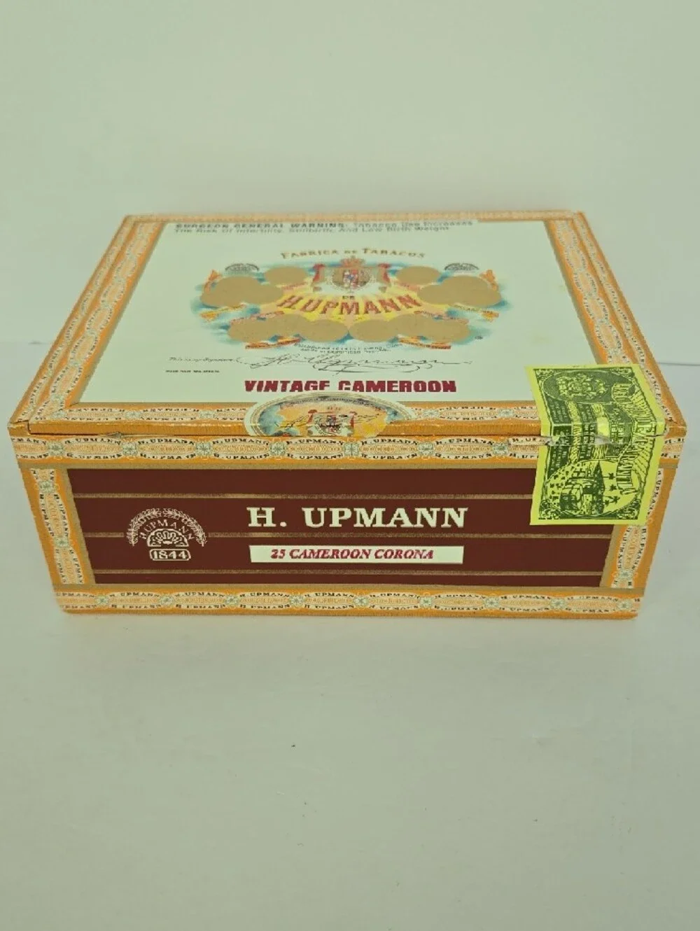 Vintage H. Upmann Vintage Cameroon Empty Cigar Craft Box